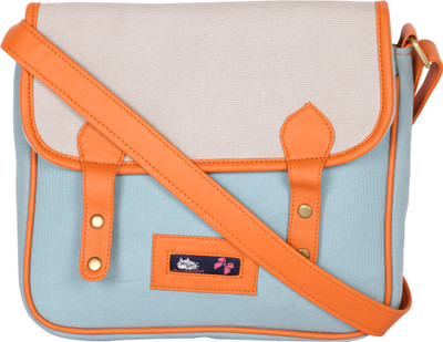 

Kanvas Katha Women Casual Blue Canvas Sling Bag