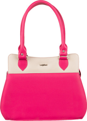 

Lady World Women Casual Pink, Beige PU Hand-held Bag, Beige;pink