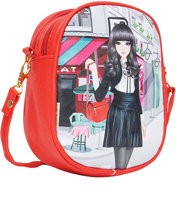 

Hawai Women Casual Red PU Sling Bag
