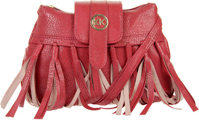 

JG Shoppe Women Casual Red PU Sling Bag