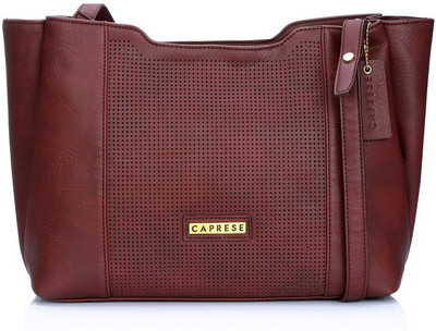

Caprese Women Maroon Leatherette Sling Bag