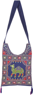 

Rajrang Women Casual Blue, Green Cotton Sling Bag