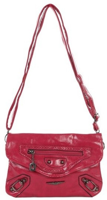 

Lino Perros Women Casual Pink PU Sling Bag