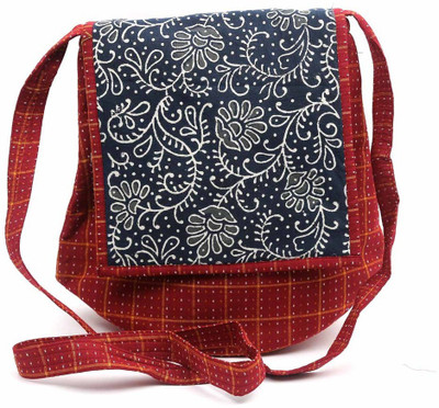 

Aditi Trends Women Casual Maroon Cotton Sling Bag