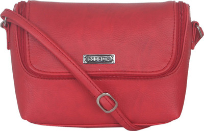 

Esbeda Women Casual Red Leatherette Sling Bag
