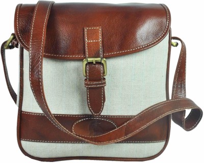 Shoulder Bag Tan Men Leather Side Bags, For Casual Wear at Rs 1127/piece in  Kolkata
