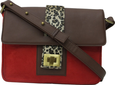 

Zaera Women Casual Red PU Sling Bag