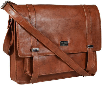 

Beau Design Women Tan PU Sling Bag