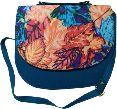 

Navaksha Women Blue PU Sling Bag