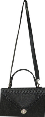 

Kreative Bags Women Casual Black PU Sling Bag