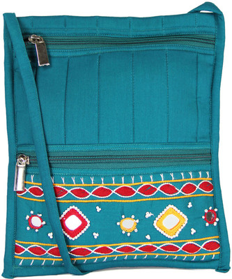 

Womens Cottage Women Casual Multicolor Cotton Sling Bag