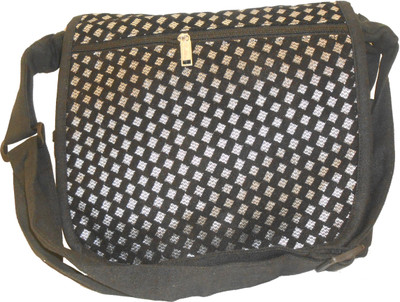 

Clicktin Girls Casual Black Canvas Shoulder Bag