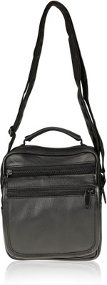 

Anni Creation Men Formal Black Leatherette Sling Bag