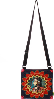 

Eco Corner Women Casual Multicolor Cotton, Canvas Sling Bag