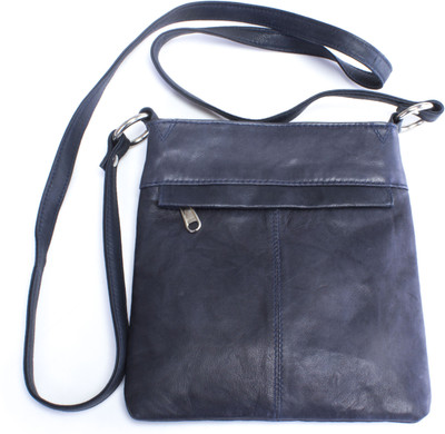 

Ess Tee Women Casual Grey Genuine Leather Sling Bag