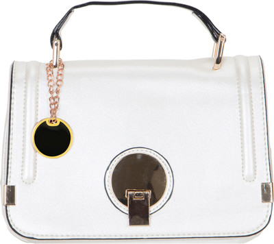 

Crawler Girls Casual White Leatherette Hand-held Bag