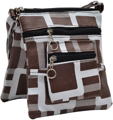 

Hawai Women Casual Brown PU Sling Bag