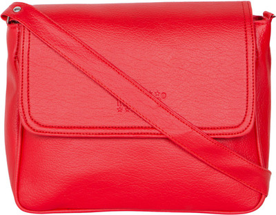 

Mriga Girls Casual Red PU Sling Bag