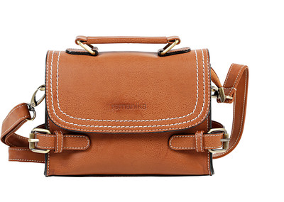 

Remanika Women Casual Beige PU Sling Bag
