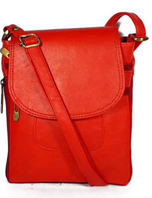 

Barsha Girls Casual Red Leatherette Sling Bag
