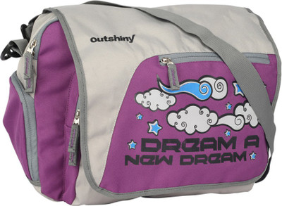 

Outshiny Men & Women Casual Purple, Grey Polyester, Nylon Messenger Bag, Grey;purple