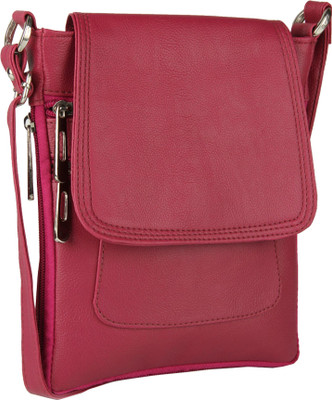 

Alessia Women Casual Pink Leatherette Sling Bag