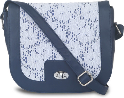 

Pickpocket Women Casual Blue PU Sling Bag