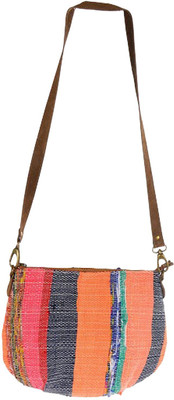 

Mankha Women Evening/Party Multicolor Canvas Sling Bag