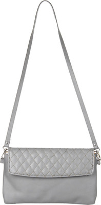

Anekaant Women Casual Grey PU Sling Bag
