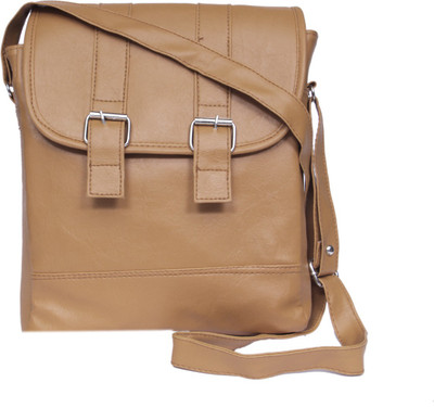 

Zasmina Girls Casual Brown, Beige Leatherette, PU Sling Bag, Beige;brown
