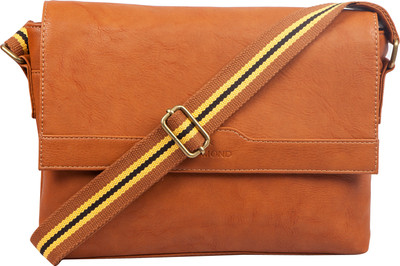 

Lomond Men Formal Tan PU Sling Bag