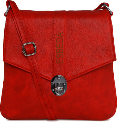 

Esbeda Women Casual Red PU Sling Bag