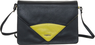 

Goodwill Leather Art Men & Women Formal Black Genuine Leather Sling Bag