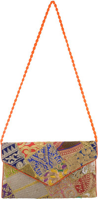 

Arisha kreation Co Women Casual Multicolor Silk Sling Bag