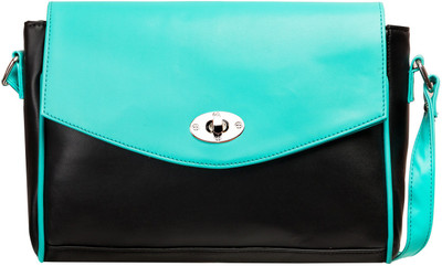 

Louise Belgium Women Casual Black, Blue Leatherette Sling Bag