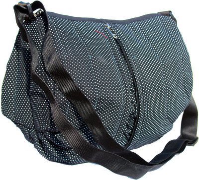 

Be Gracious Girls Casual Black, White Cotton Sling Bag