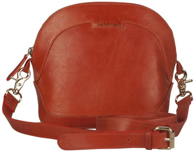 

Justanned Women Formal Orange Genuine Leather Sling Bag