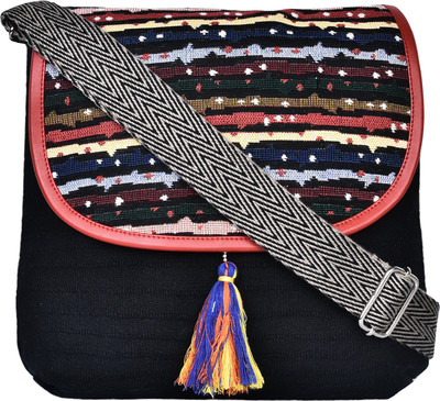 

Anekaant Women Casual Multicolor Canvas Sling Bag