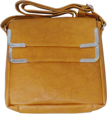 

Bhamini Women Brown PU Sling Bag