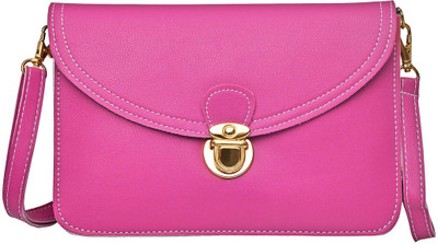 

Hawai Women Casual Pink PU Sling Bag