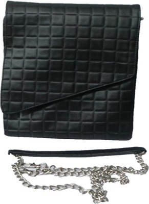 

Berries Women Evening/Party Black PU Sling Bag