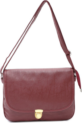 

Felicita Women Casual Maroon PU Sling Bag