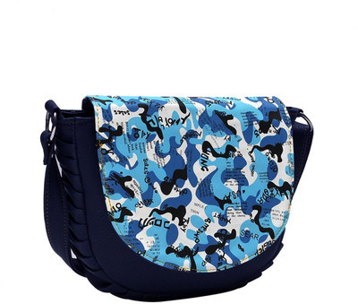 

Hawai Women Casual Blue PU Sling Bag