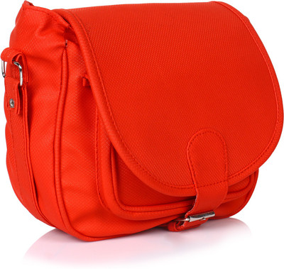 

Prettyvogue Women Casual Red PU Sling Bag