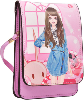 

Hawai Women Evening/Party Pink PU Sling Bag