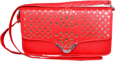 

Admarich Women Casual Red PU Sling Bag