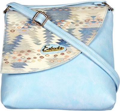 

Esbeda Women Casual Blue PU Sling Bag