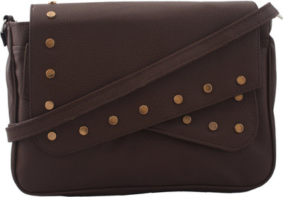 

MTE Girls Casual Brown Leatherette Sling Bag