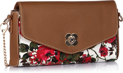 

Addons Women Casual Brown PU Sling Bag
