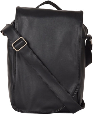 

global impex Women Casual Black PU Sling Bag